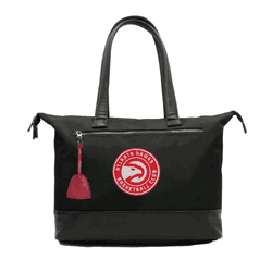 NBA Atlanta Hawks Laptop Tote Bag with Colored Zipper Pull Accessory