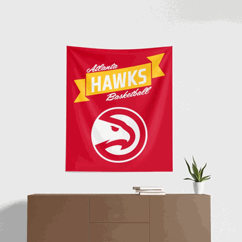 NBA Atlanta Hawks Premium Wall Hanging 34 x 40 Inches