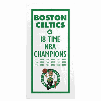 NBA Boston Celtics 2024 NBA Multi Champs Lucky Beach Towel 30 x 60 inches