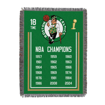 NBA Boston Celtics 2024 NBA Multi Historic Woven Tapestry Wall Hanging 48 x 60 inches