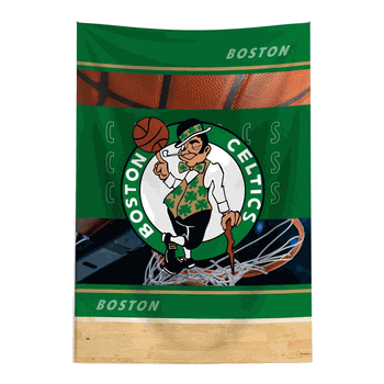 NBA Boston Celtics Detailed Collage Wall Hanging Tapestry 24x36 inches