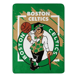 NBA Boston Celtics Dimensional Micro Raschel Throw Blanket 46x60 Inches