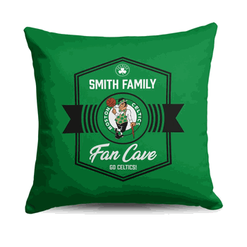 NBA Boston Celtics Dominion Personalized Throw Pillow 18�18 Inches