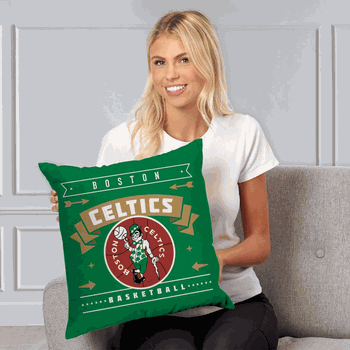 NBA Boston Celtics Hardwood Classic Throw Pillow 18x18 Inches