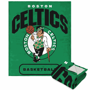 NBA Boston Celtics High Block Silk Touch Sherpa Throw 50 x 60 Inches