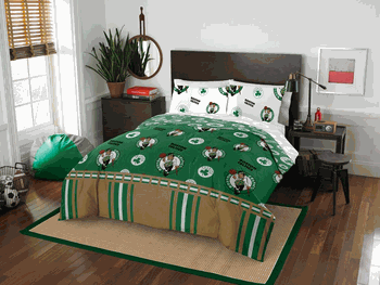 NBA Boston Celtics Rotary Full Bed In a Bag Set