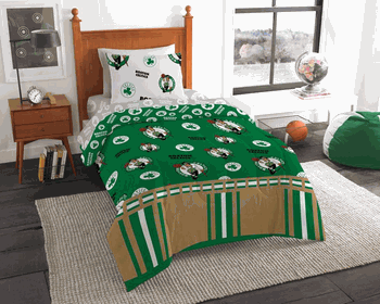 NBA Boston Celtics Rotary Twin Bed In a Bag Set