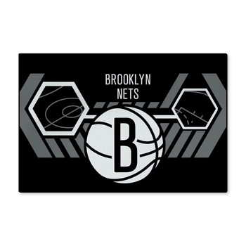 NBA Brooklyn Nets Agile Washable Rug 20 x 32 Inches