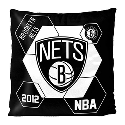 NBA Brooklyn Nets Connector Velvet Reverse Pillow 16 x 16 Inches