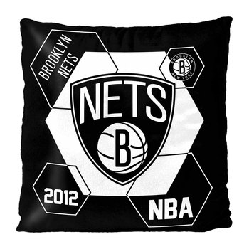 NBA Brooklyn Nets Connector Velvet Reverse Pillow 16 x 16 Inches
