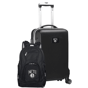 NBA Brooklyn Nets Deluxe 2-Piece Backpack & Carry-On Set