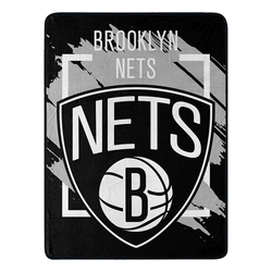 NBA Brooklyn Nets Dimensional Micro Raschel Throw Blanket 46x60 Inches