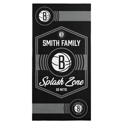 NBA Brooklyn Nets Dominion Personalized Beach Towel 30�60 Inches