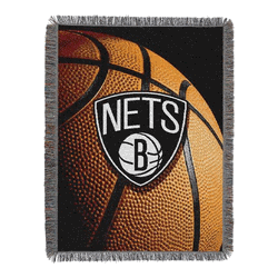 NBA Brooklyn Nets Photo Real Tapestry Throw Blanket 48x60 Inches