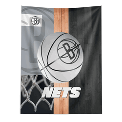 NBA Brooklyn Nets Powerball Wall Hanging 50 x 60 Inches