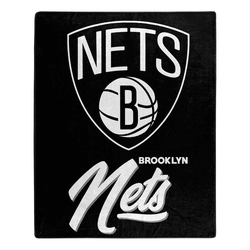NBA Brooklyn Nets Signature Raschel Throw Blanket 50x60 Inches