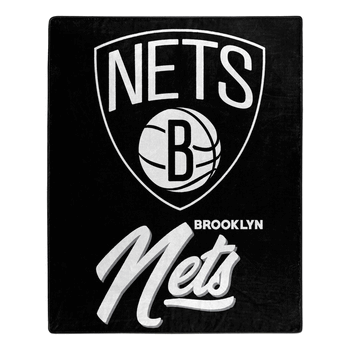 NBA Brooklyn Nets Signature Raschel Throw Blanket 50x60 Inches