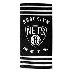 NBA Brooklyn Nets Stripes Beach Towel