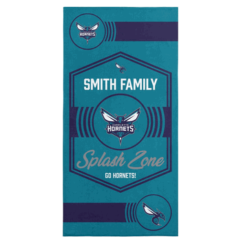 NBA Charlotte Hornets Dominion Personalized Beach Towel 30�60 Inches