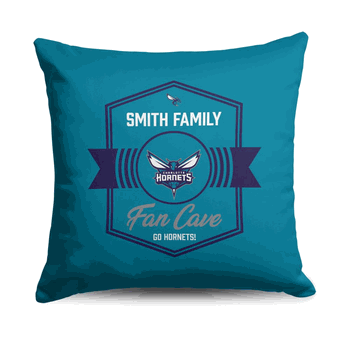 NBA Charlotte Hornets Dominion Personalized Throw Pillow 18�18 Inches