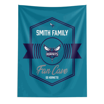NBA Charlotte Hornets Dominion Personalized Wall Hanging 50�60 Inches