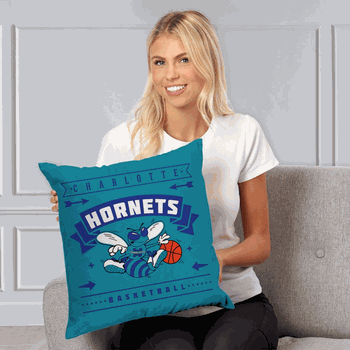 NBA Charlotte Hornets Hardwood Classic Throw Pillow 18x18 Inches