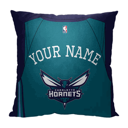 NBA Charlotte Hornets Jersey Personalized Throw Pillow 18x18 Inches