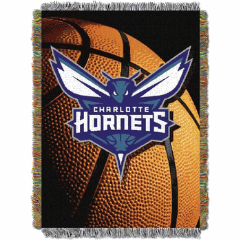 NBA Charlotte Hornets Photo Real Tapestry Throw Blanket 48x60 Inches