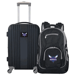 NBA Charlotte Hornets Premium 2-Piece Backpack & Carry-On Set