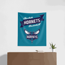 NBA Charlotte Hornets Premium Wall Hanging 34 x 40 Inches