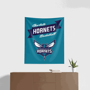 NBA Charlotte Hornets Premium Wall Hanging 34 x 40 Inches