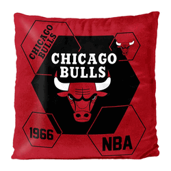 NBA Chicago Bulls Connector Velvet Reverse Pillow 16 x 16 Inches