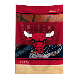 NBA Chicago Bulls Detailed Collage Wall Hanging Tapestry 24x36 inches