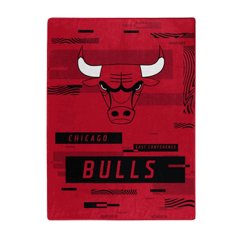NBA Chicago Bulls Digitize Raschel Throw Blanket 60x80Inches