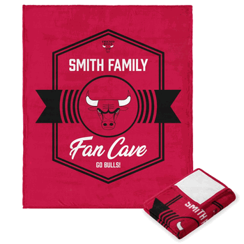 NBA Chicago Bulls Dominion Personalized Silk Touch Throw Blanket 50X60 Inches