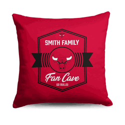 NBA Chicago Bulls Dominion Personalized Throw Pillow 18�18 Inches
