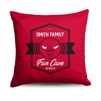 NBA Chicago Bulls Dominion Personalized Throw Pillow 18�18 Inches