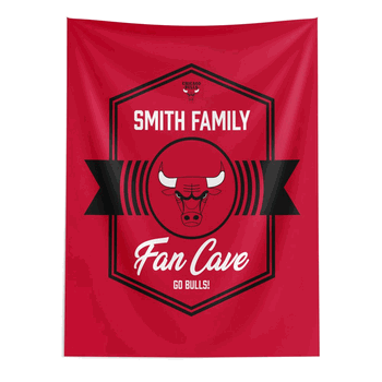 NBA Chicago Bulls Dominion Personalized Wall Hanging 50�60 Inches