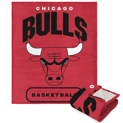 NBA Chicago Bulls High Block Silk Touch Sherpa Throw 50 x 60 Inches