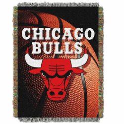 NBA Chicago Bulls Photo Real Tapestry Throw Blanket 48x60 Inches