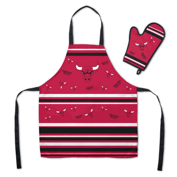 NBA Chicago Bulls Press Apron BBQ Mitt Set