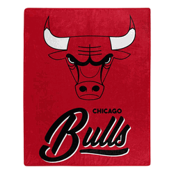 NBA Chicago Bulls Signature Raschel Throw Blanket 50x60 Inches