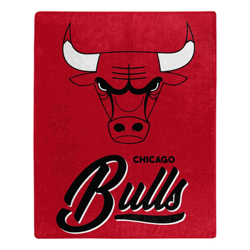 NBA Chicago Bulls Signature Raschel Throw Blanket 50x60 Inches