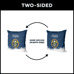 NBA Christmas 2023 Denver Nuggets Printed Throw Pillow