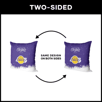 NBA Christmas 2023 Los Angeles Lakers Printed Throw Pillow