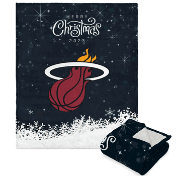 NBA Christmas 2023 Miami Heat Silk Touch Throw