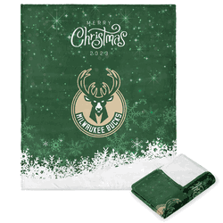 NBA Christmas 2023 Milwaukee Bucks Silk Touch Throw