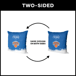 NBA Christmas 2023 New York Knicks Printed Throw Pillow