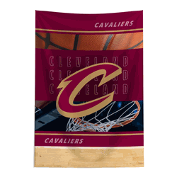 NBA Cleveland Cavaliers Detailed Collage Wall Hanging Tapestry 24x36 inches
