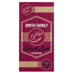 NBA Cleveland Cavaliers Dominion Personalized Beach Towel 30�60 Inches